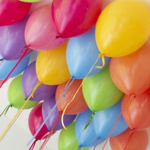 Шары под потолок 20шт яркое ассорти