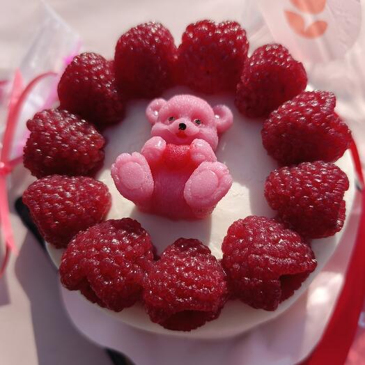 Бенто-тортик🍰🍓 с мишкой🧸🍓розовым