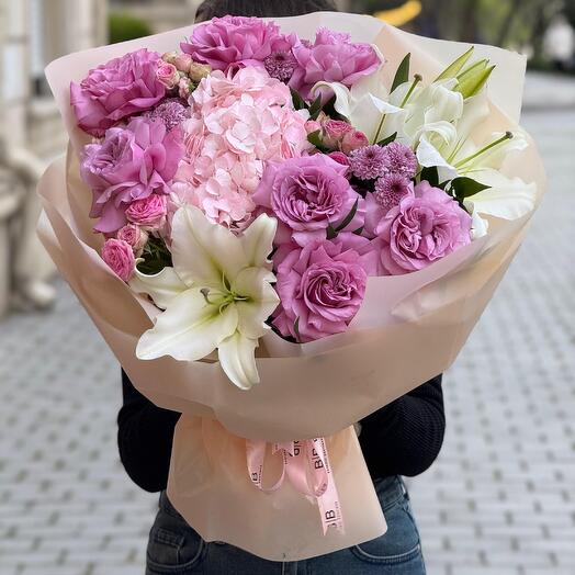 Lily roza buket