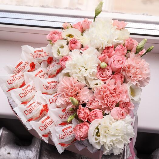 Композиция сердце  ЛЮБОВЬ