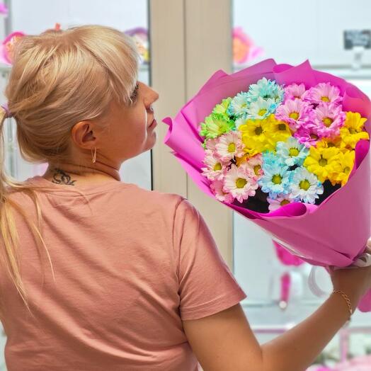 Букет из хризантем