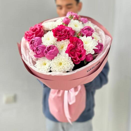 Букет "Розовый микс"