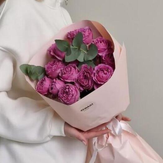 Ramo de rosas en forma de peonía Misty Bubbles