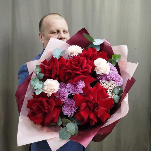 Авторский букет " Любимой Маме"