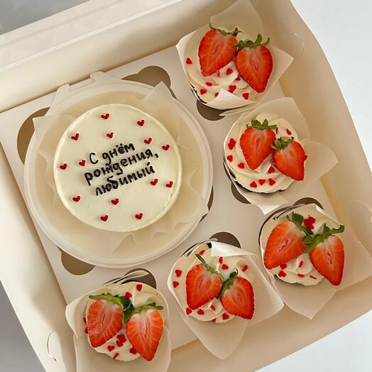 Бенто-набор «С днём рождения, любимый» 🍓
