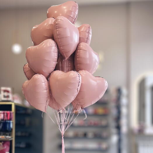 Сет Matte Pink сердца розовые