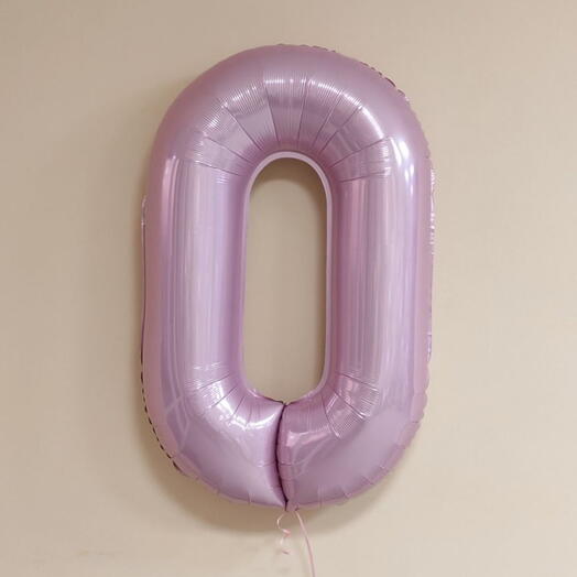 Шар Цифра фламинго "0"