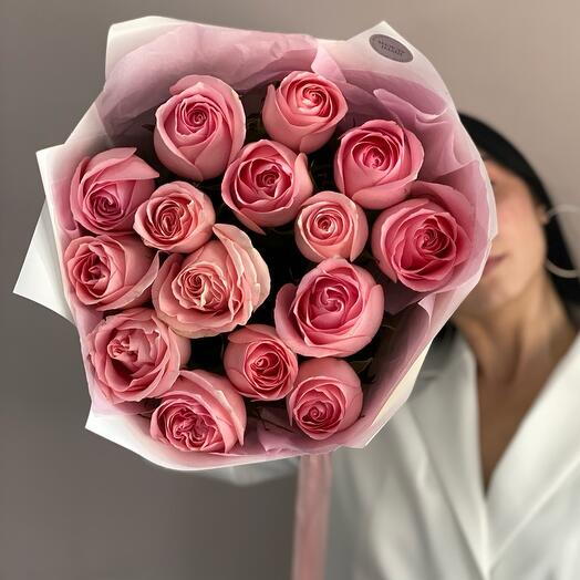 😍Букет из 15 розовых роз