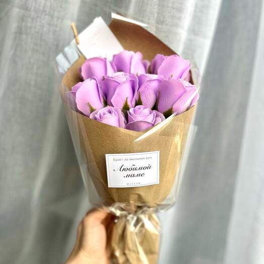 Букет для любимой Мамы (мыльные розы 30 см)