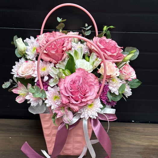 Цветы в коробке Незабываемые