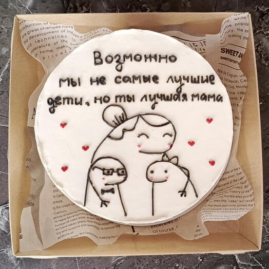 Бенто торт для мамы, маме на день рождения, на день матери