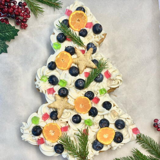 Новогодний торт Ёлочка для семейного, корпоративного чаепития