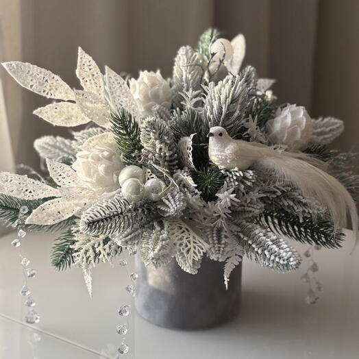 Новогодняя композиция "Птичка"