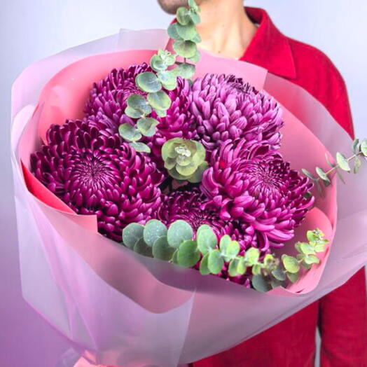 Букет, Хризантема Бигуди 5 шт