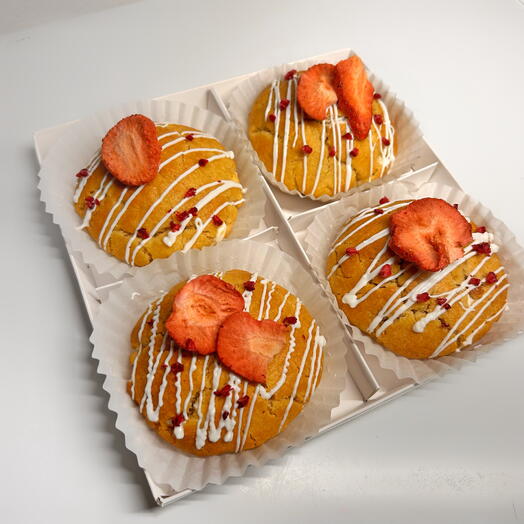 Кукис «Клубничный чизкейк»