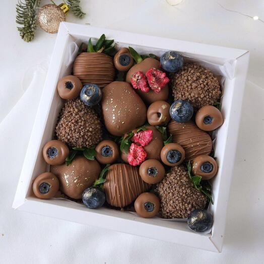 Клубника и голубика в шоколаде "Choco", S