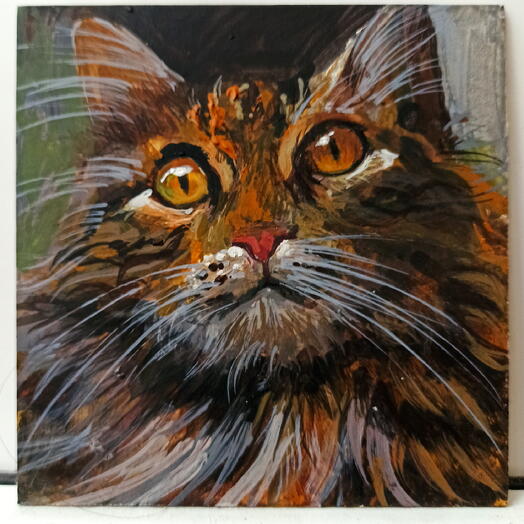 Удивлённый Кот, миниатюра