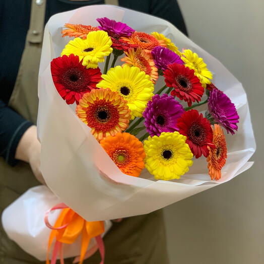 Букет из ярких Гербер