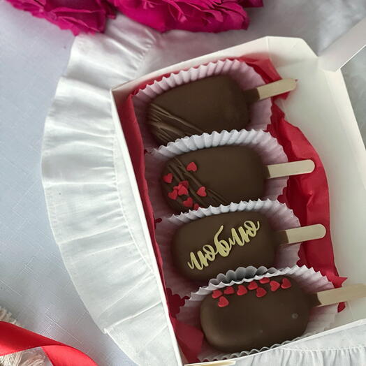 Пирожное картошка эскимо. 14 февраля. Люблю