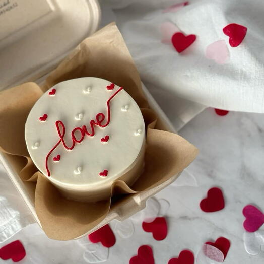 Бенто торт Love ( 14 февраля, день влюбленных, любимой, девушке, парню)