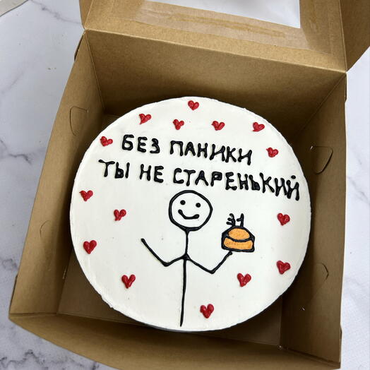 Бенто торт без паники ты не старенький