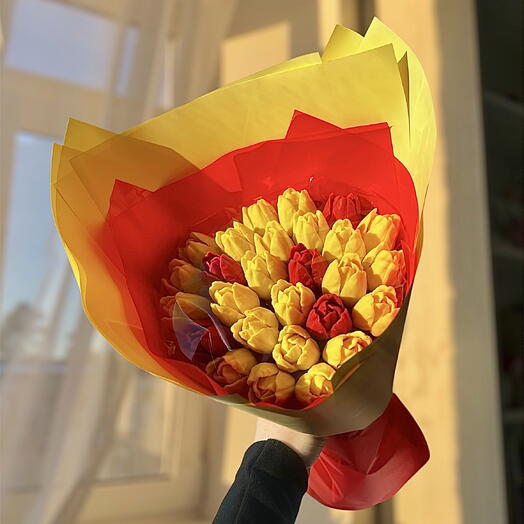 Букет из 27 тюльпанов 💛