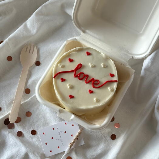 Бенто торт love «люблю» подарок парню/девушке