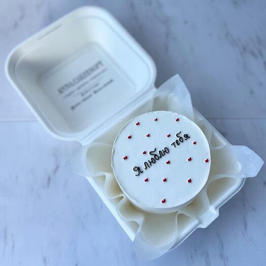 Бенто-торт «я люблю тебя» на 14 февраля 💕