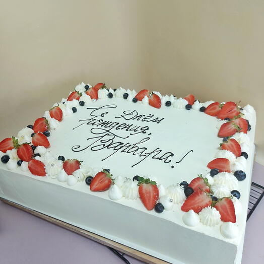 Прямоугольный торт (или корпоративный)