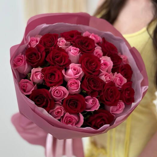 Микс роз 35 штук