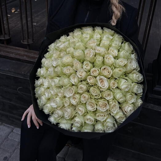 101 белая роза