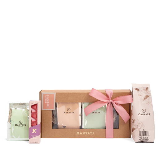 Подарочная коробка чай и шоколад «Объятие весны», Кантата