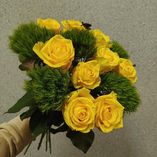 Букет роз с необычными гвк