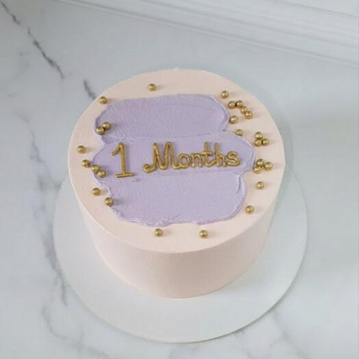 Детский тортик на 1кг " 1 months"