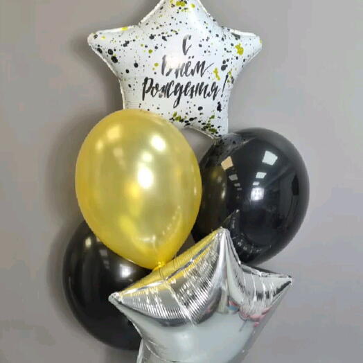 Шары на день рождения со звездой с доставкой в Калининграде 🎈