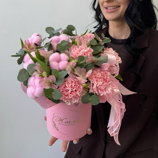 Композиция розовая М