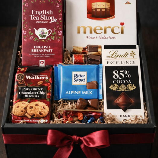 Luxury Chocolate   Tea Gift Basket