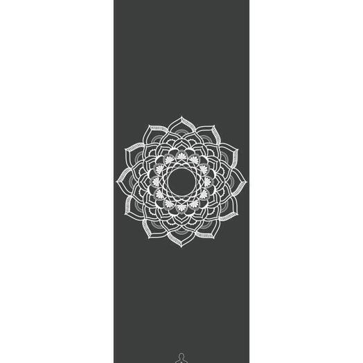 Коврик для йоги и фитнеса Mandala Grey Germany, 3мм, серый