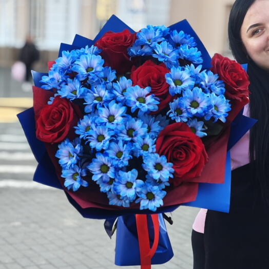 Розы хризантемы