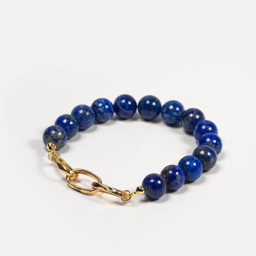 Браслет Ши Лазурит 14K 17 см (BRA1182)