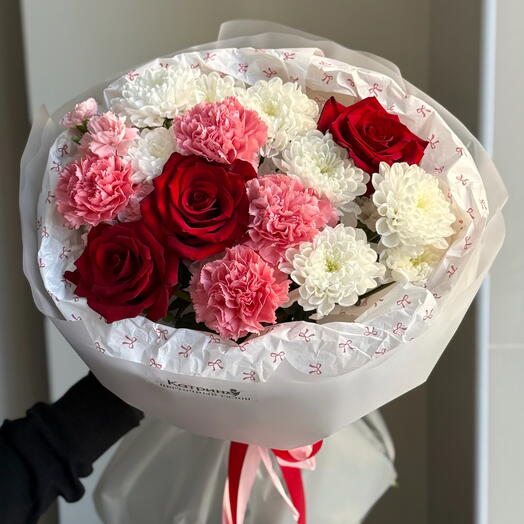 Романтичный букет «Red Velvet»