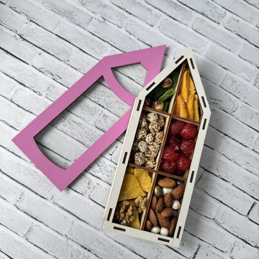Подарочный вкусный набор Карандаш розовый