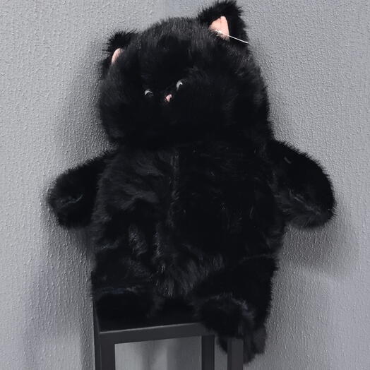 Мягчайший черный кот