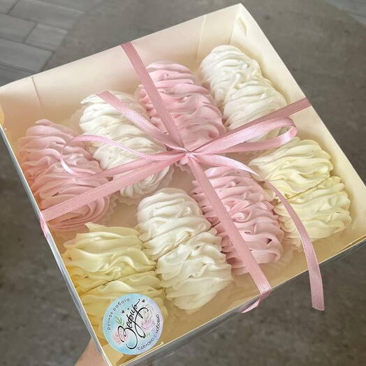Зефирные завитки ассорти ручной работы (вкус на выбор)