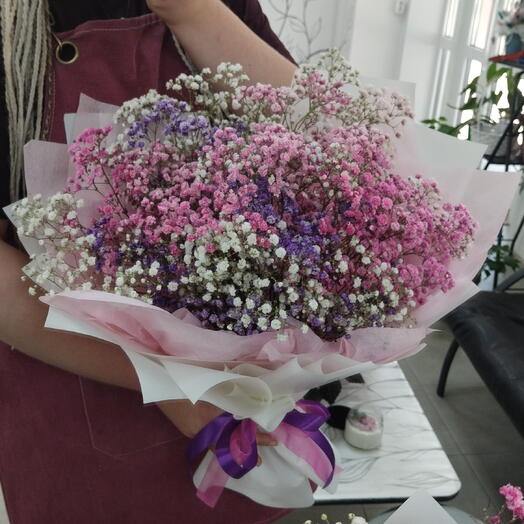 Гипсофила моно букет 🌸💜