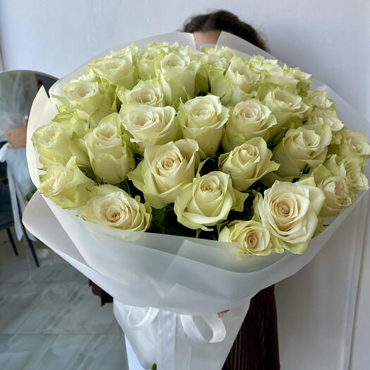 Букет из белых роз 🌺