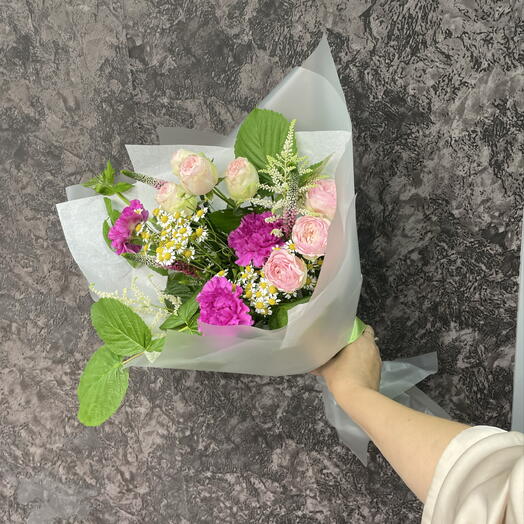Букет с ромашками 🌷