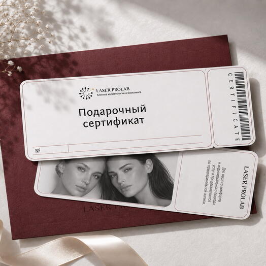 Подарочный сертификат в клинику косметологии