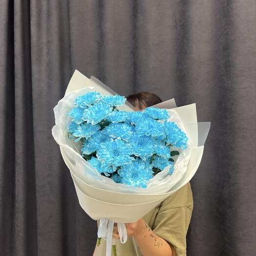 Букет из голубой хризантемы Алтай 💙