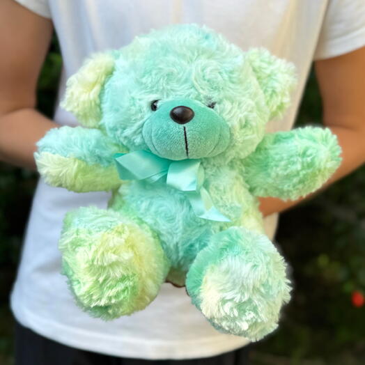 Мягкая игрушка плюшевый медведь мятный цвет (19см) 1шт. Soft toy Teddy bear mint color (19cm) 1pc
